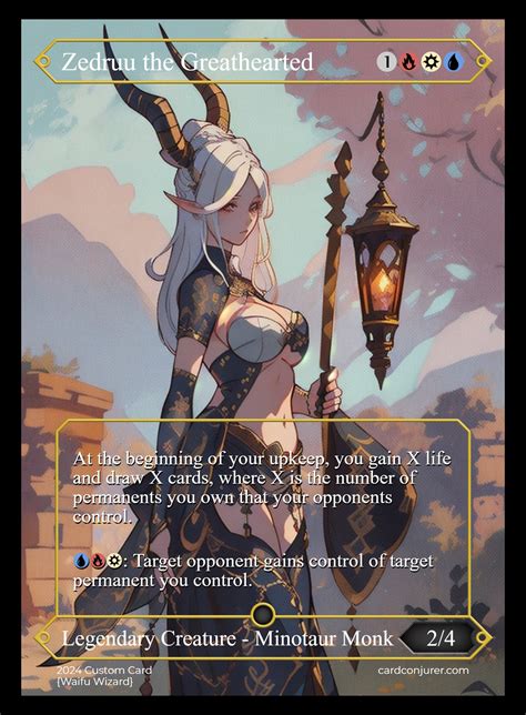 Zedruu the Greathearted MTG Proxy Anime Waifu - Etsy
