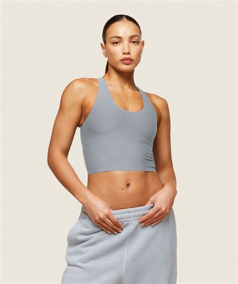 Gymshark everywear Second Skin Tank - Denim Grey | Gymshark