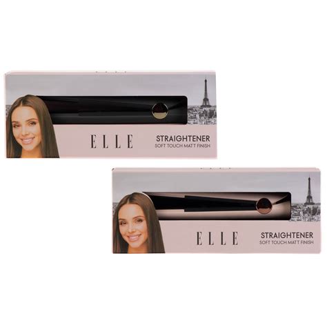 ELLE Hair Straightener - Black | Health & Beauty Electrical - B&M Stores