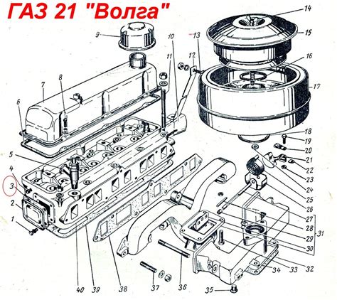 Прокладка крышки водяной рубашки ГБЦ ГАЗ-21/24 - Волга 21