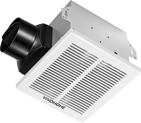 BV Bathroom Exhaust Fan 90CFM - Bathroom Fan 0.9 Sones, 4" Duct Collar
