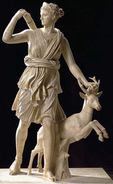 Ancient Greek & Roman Sculpture: Artemis Diana of Versailles Greek Gods ...