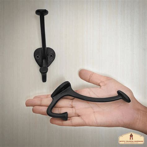 Cast Iron Wall Hooks - Set of 2