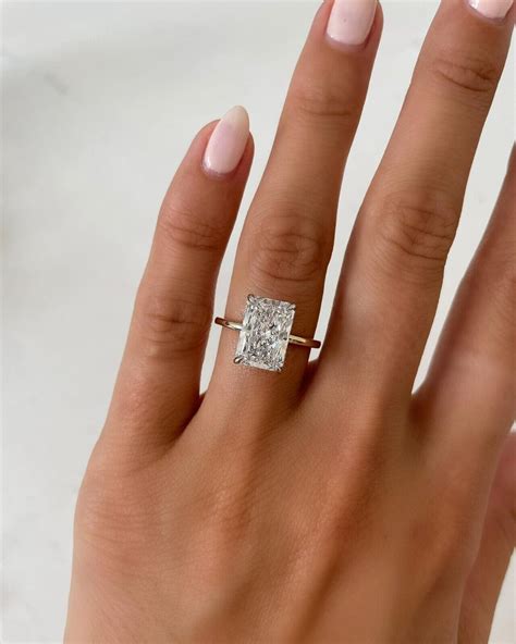 wedding band ideas for radiant cut 10