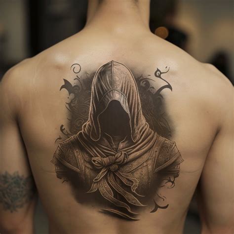 Hooded Assassin Tattoo Design Download High Resolution Digital Art PNG ...