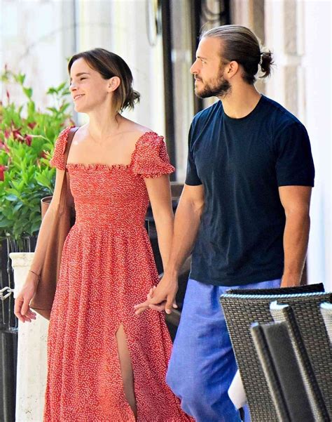 Emma Watson Holds Hands with Brandon Green, Son of British Fashion