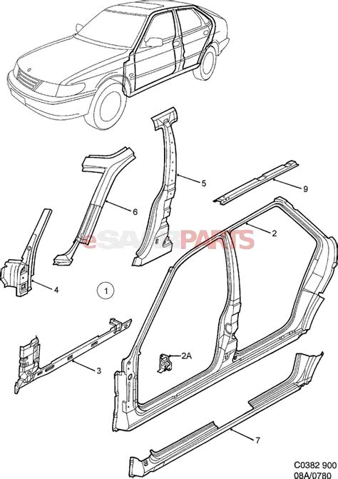 Basic Car Parts Diagram Exterior