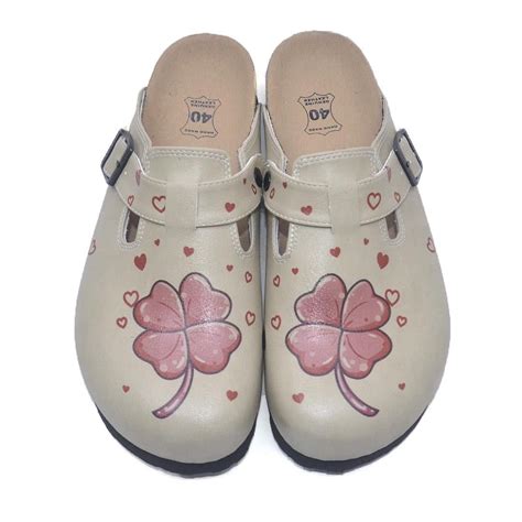 flower themed professional comfortable womens clogs anatomical
