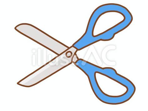 はさみ(青)イラスト - No: 2480104｜無料イラスト・フリー素材なら「イラストAC」