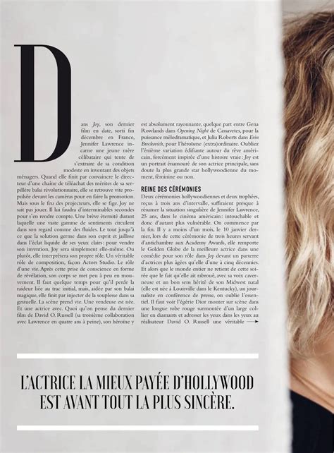 Jennifer Lawrence - O (Obsession) Magazine February 2016 Issue • CelebMafia