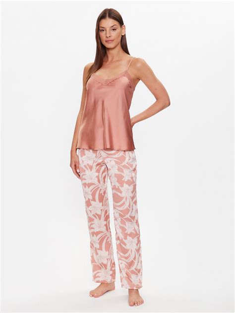 Etam Piżama 6538232 Różowy Regular Fit | Modivo.pl