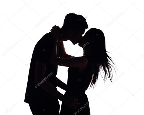 Silhouette of two lovers Stock Photo by ©ryanking999 60606519