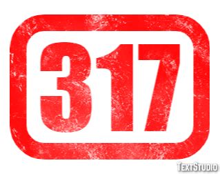 317 Text Effect and Logo Design Number