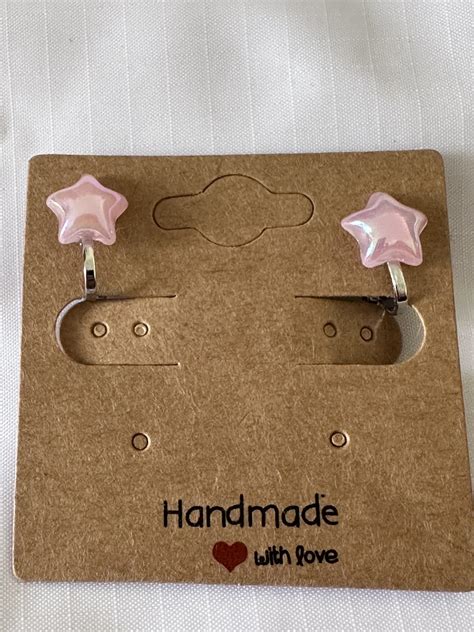 CLIP ON PINK STAR - Shine Costume Jewellery