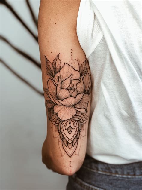 mandala flower tattoos