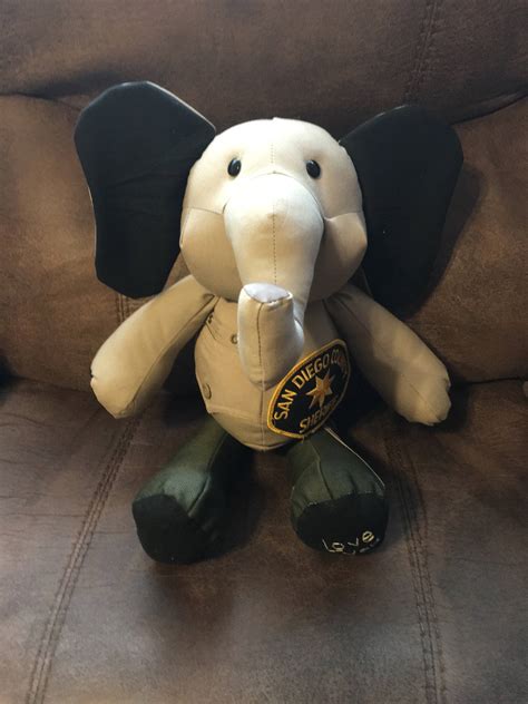 Memory Elephant and Blanket Keepsakes Made From Clothing, Blankets