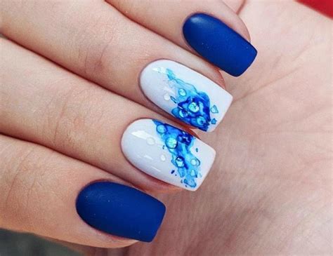 Синий маникюр гель-лаком: интересные идеи, фото - Modnail.ru - Красивый ...