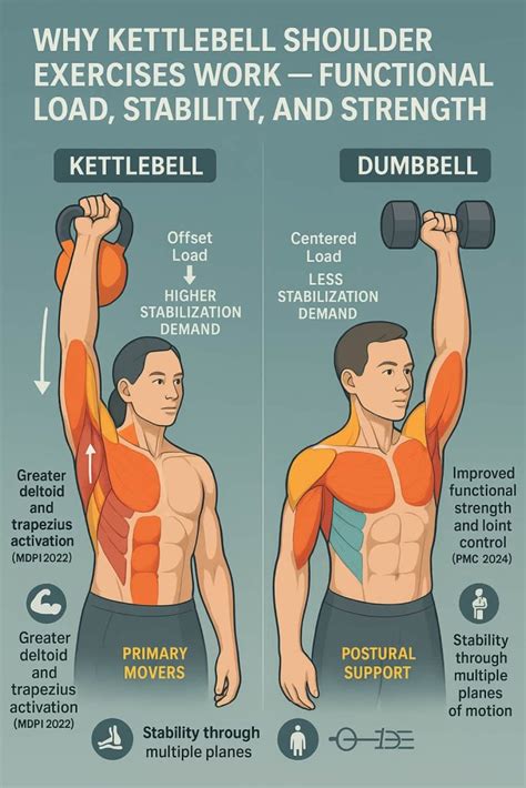 kettlebell shoulder exercises  strength  stability