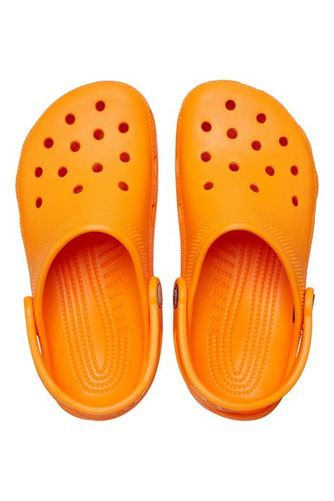 Crocs, Крокс с отворена пета и перфорации, Оранжев, 33-34 EU - eMAG.bg