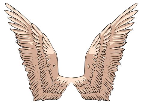 angel wings how to draw
