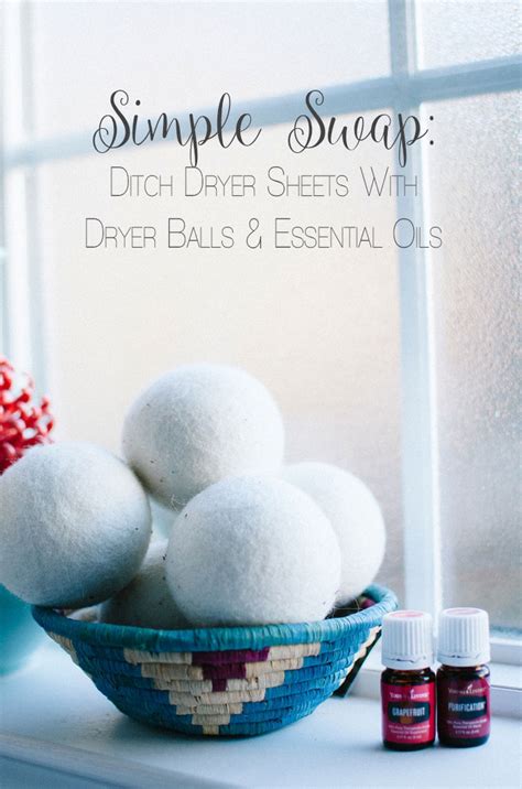 Simple Swap: Ditch Dryer Sheets with Dryer Balls & Essential Oils ...