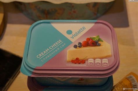 Мягкий сыр КАРАТ Сливочный cream cheese Violette - «Сыр для чизкейков ...