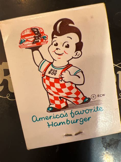 Marcs Big Boy Matchbook/big Boy Matches/vintage - Etsy
