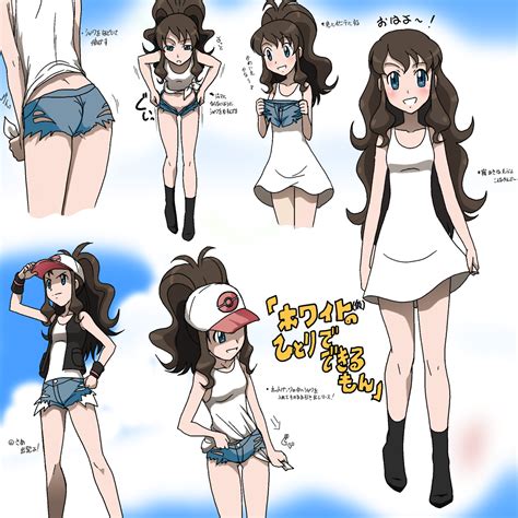 hilda (pokemon and 2 more) drawn by takaya_n | Danbooru