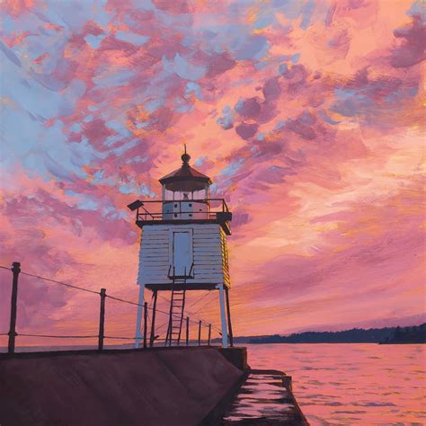 Breakwater Light — Jim Musil Painter