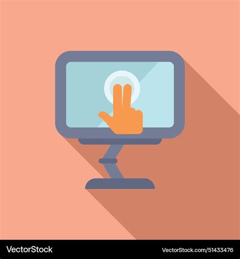 flat design   hand cursor clicking royalty  vector