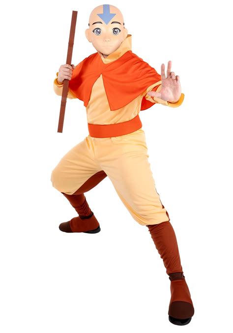 Deluxe Men's Aang Last Airbender Costume | Nickelodeon Costumes