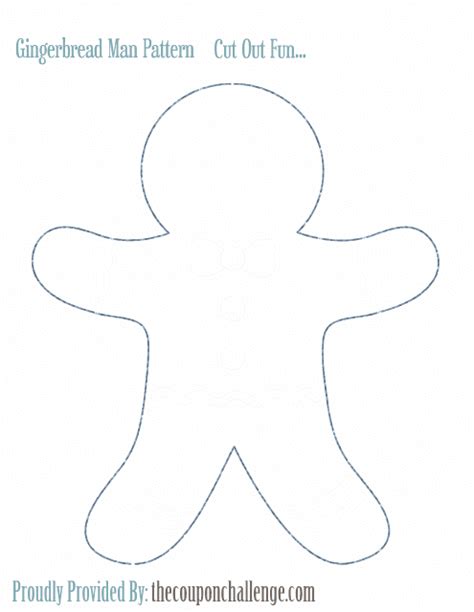 Gingerbread Man Cut-Out Template Download Printable PDF | Templateroller
