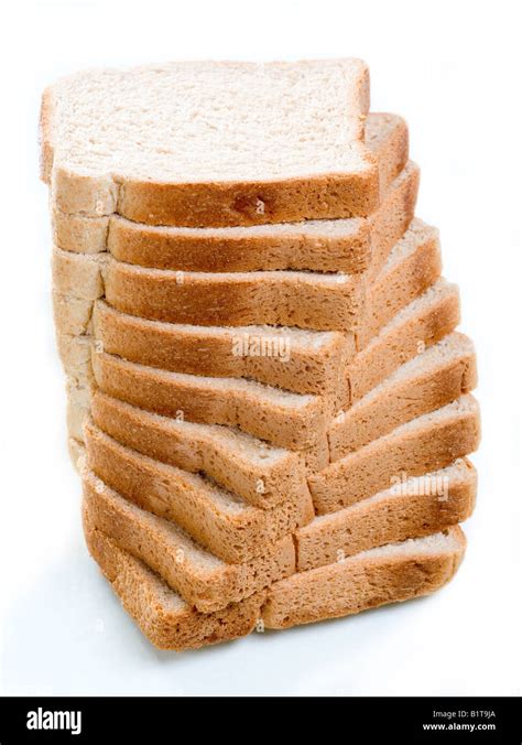 sliced bread isolated stock photo alamy