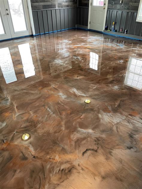 metallic epoxy flooring 9