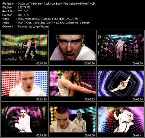 Justin Timberlake «Rock Your Body (Paul Oakenfold Remix)» VOB File