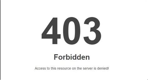 403 forbidden что это и как исправить
