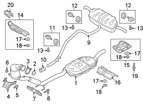 Volkswagen Tiguan Exhaust Muffler. AWD. Tiguan; AWD - 5NN253609G - Genuine Volkswagen Part