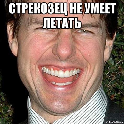 стрекозец не умеет летать , Мем Том Круз - Рисовач .Ру