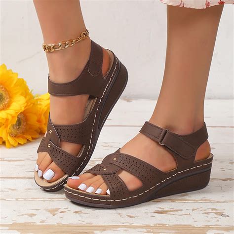 Hvyesh Orthopedic Sandals for Women-Womens Wedges Sandals comfortable