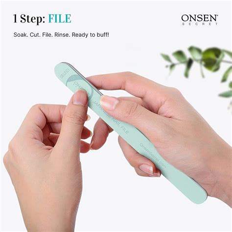 onsen secret japanese nail buffer kit   replacement pads nail