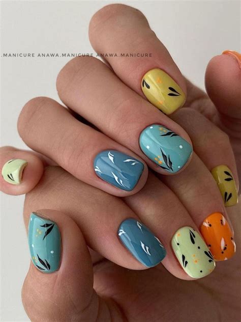 Летний маникюр | Sheer nails, Gel nails, Modern nails