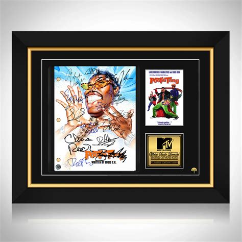 Pootie Tang Transcript Limited Signature Edition Script Custom Frame