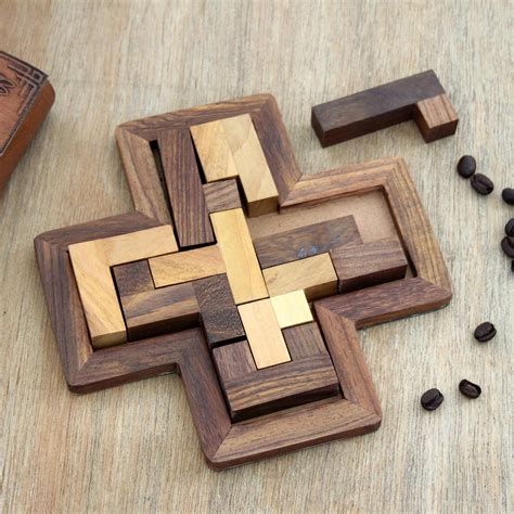 wood puzzle cross challenge