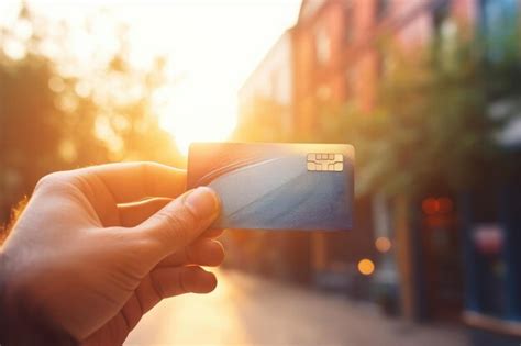 Premium AI Image | hand holding a credit card