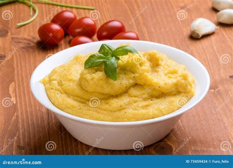 Traditional Homemade Polenta Stock Photo - Image of food, white: 73459434
