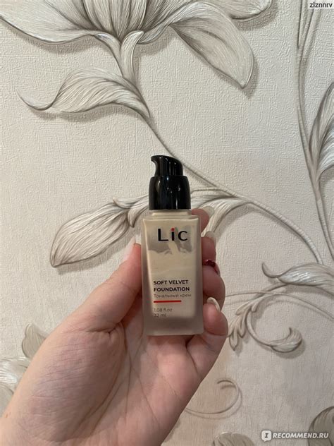 Тональный крем Lic Soft velvet foundation - «Идеальный тон для жирной ...