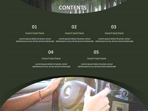 Free PPT Template - Driving