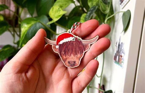 Highland Coo - Christmas Decoration – The Curious Cactus