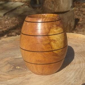 Hand Crafted Wooden Pencil Cup - Etsy