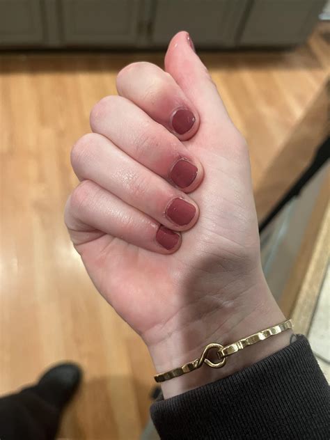 Trying to not bite my nails - longest they’ve ever been! It’s not much
